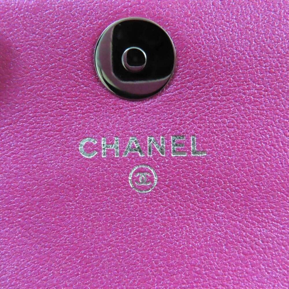 CHANEL Pink Logo Pouch - Picture 12 of 15